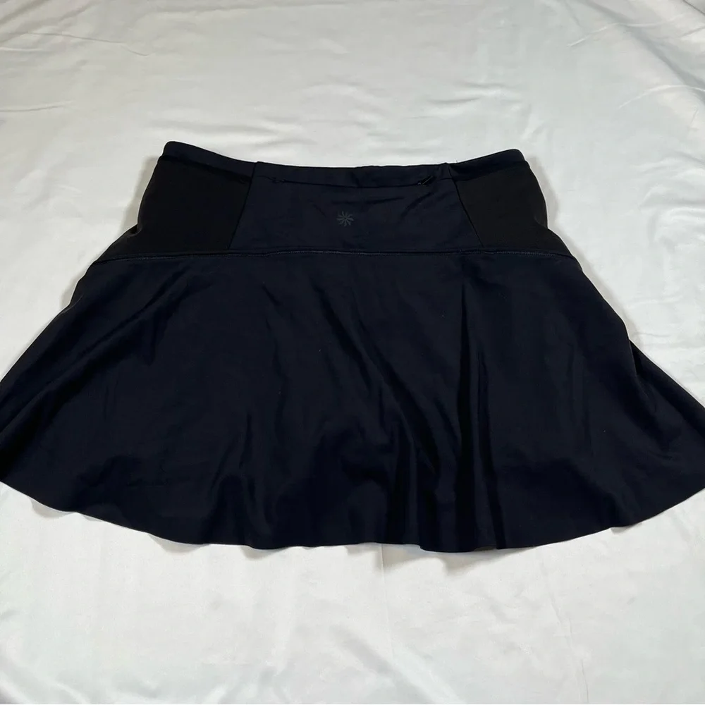 Athleta Match Point‎ Skort Womens Medium Black Tennis Golf XS